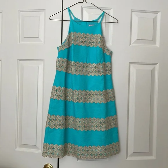 green emerald velvet dress Amazon.com: Lilly Pulitzer - Baby Vira Infant Dress main image 1